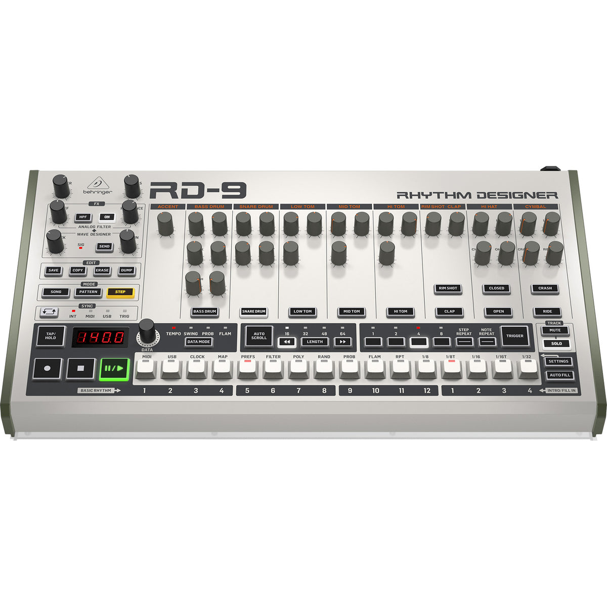 Behringer RHYTHM DESIGNER RD-9 Analog Drum Machine