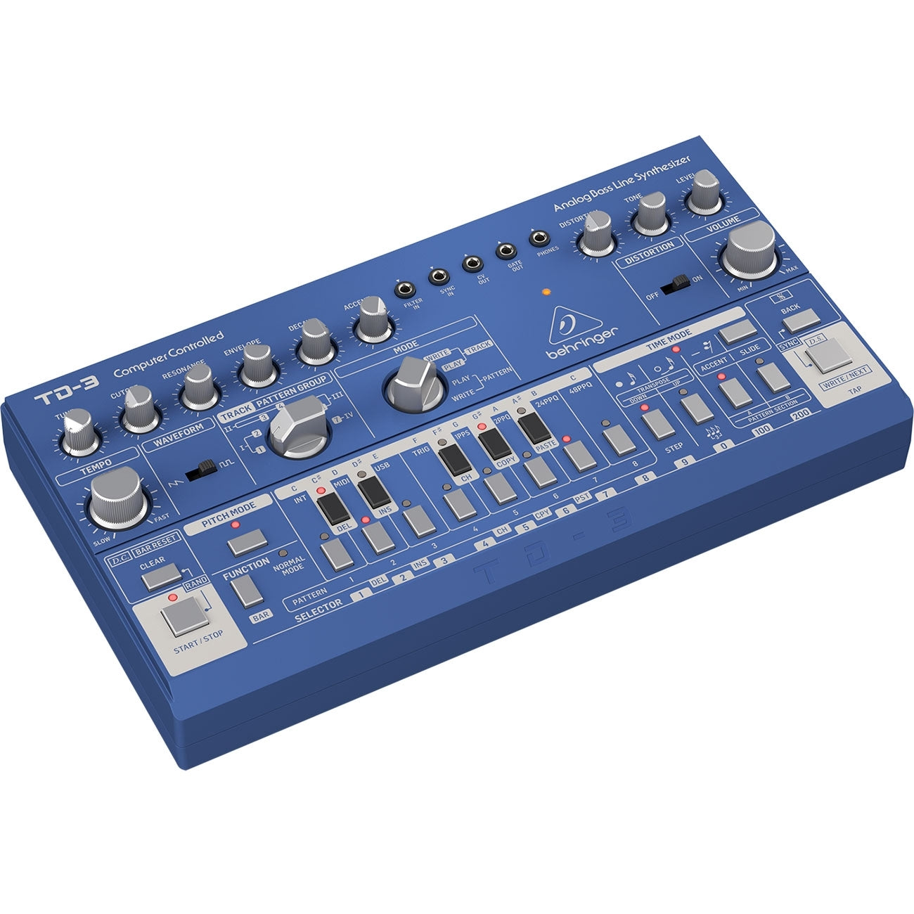 Behringer TD-3　アナログシンセサイザー Behringer TD-3 Analog Bass Line Synthesizer - Blue – Vintage King