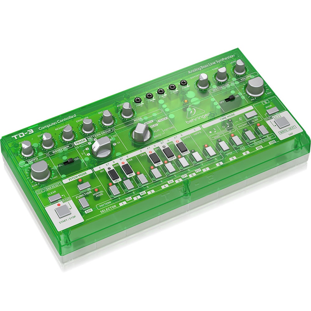 Behringer TD-3 Analog Bass Line Synthesizer - Translucent Green