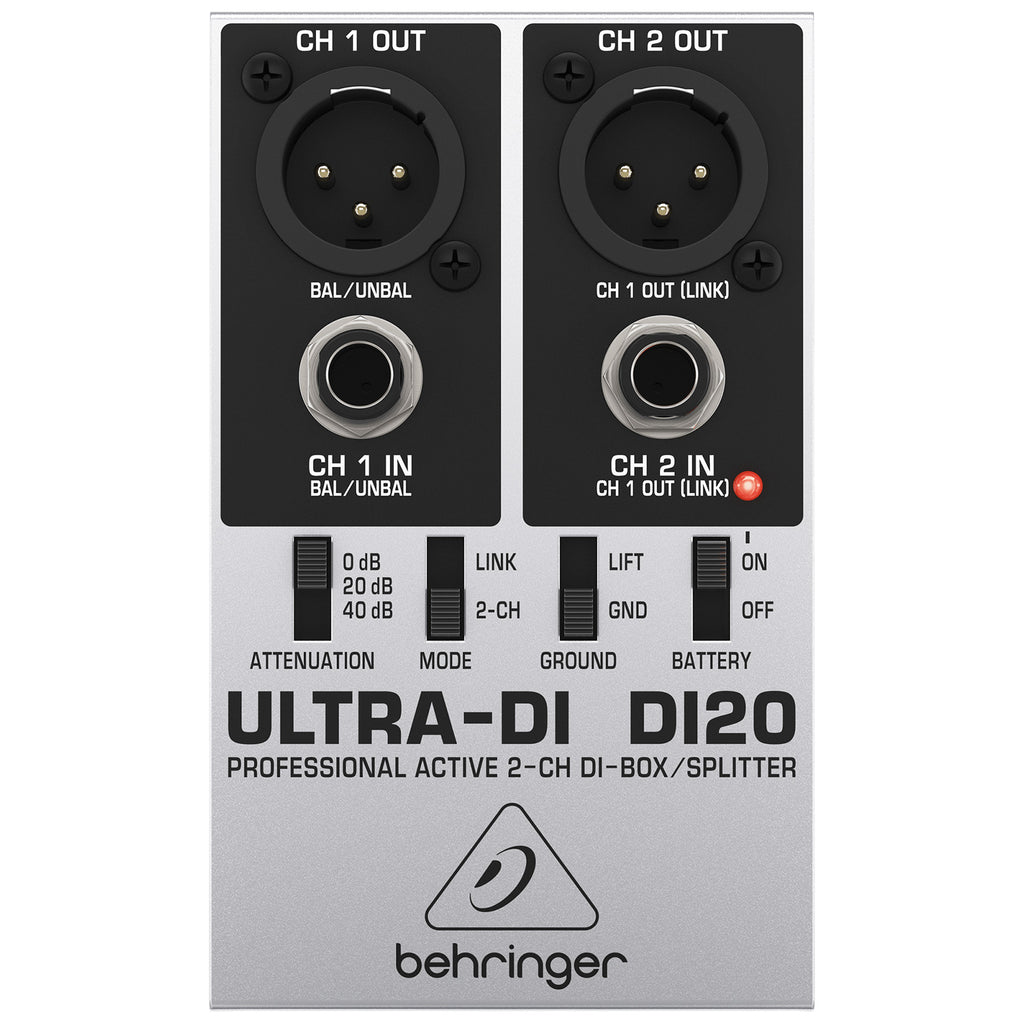 Behringer Ultra-DI DI20 Active 2-Channel DI-Box/Splitter