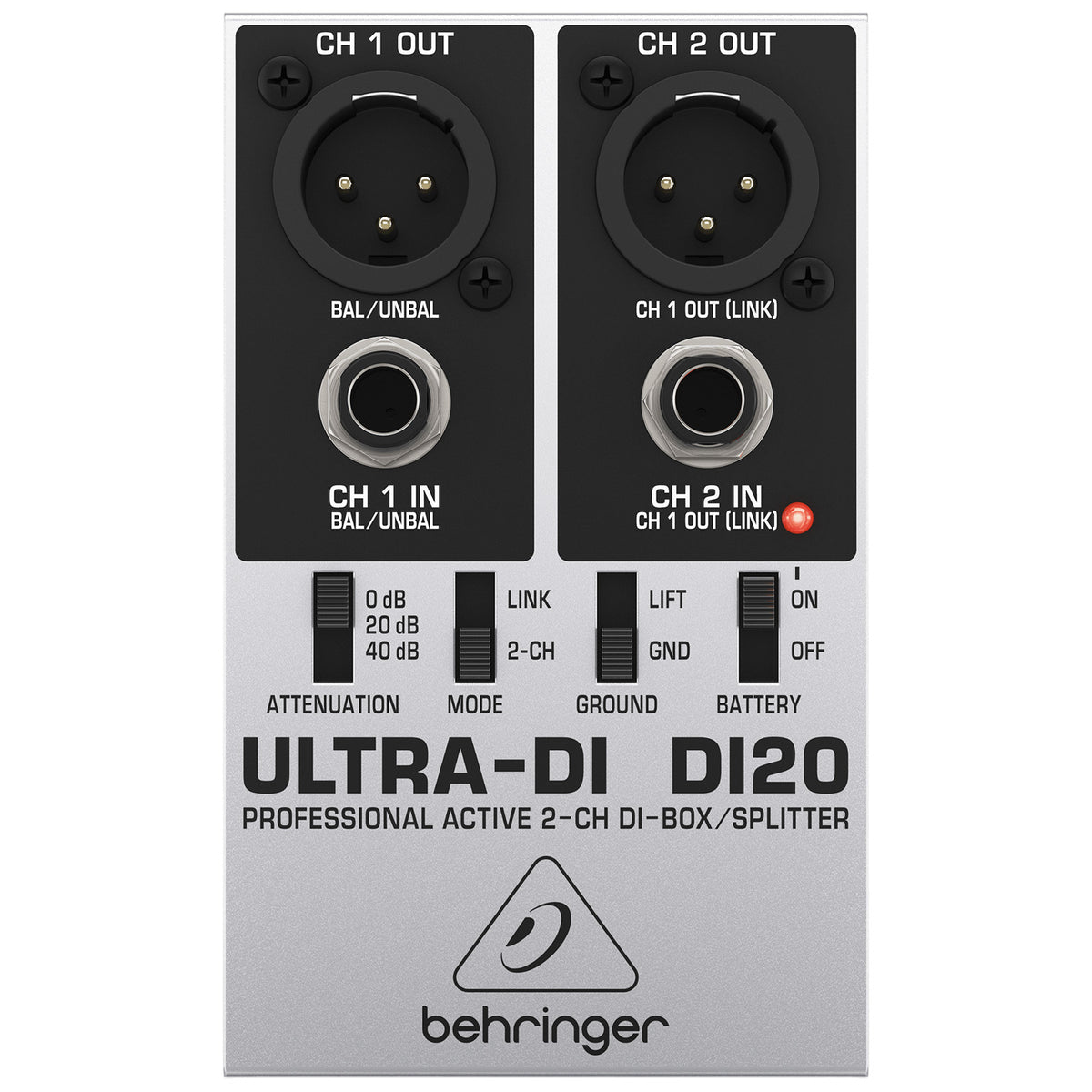 Behringer Ultra-DI DI20 Active 2-Channel DI-Box/Splitter