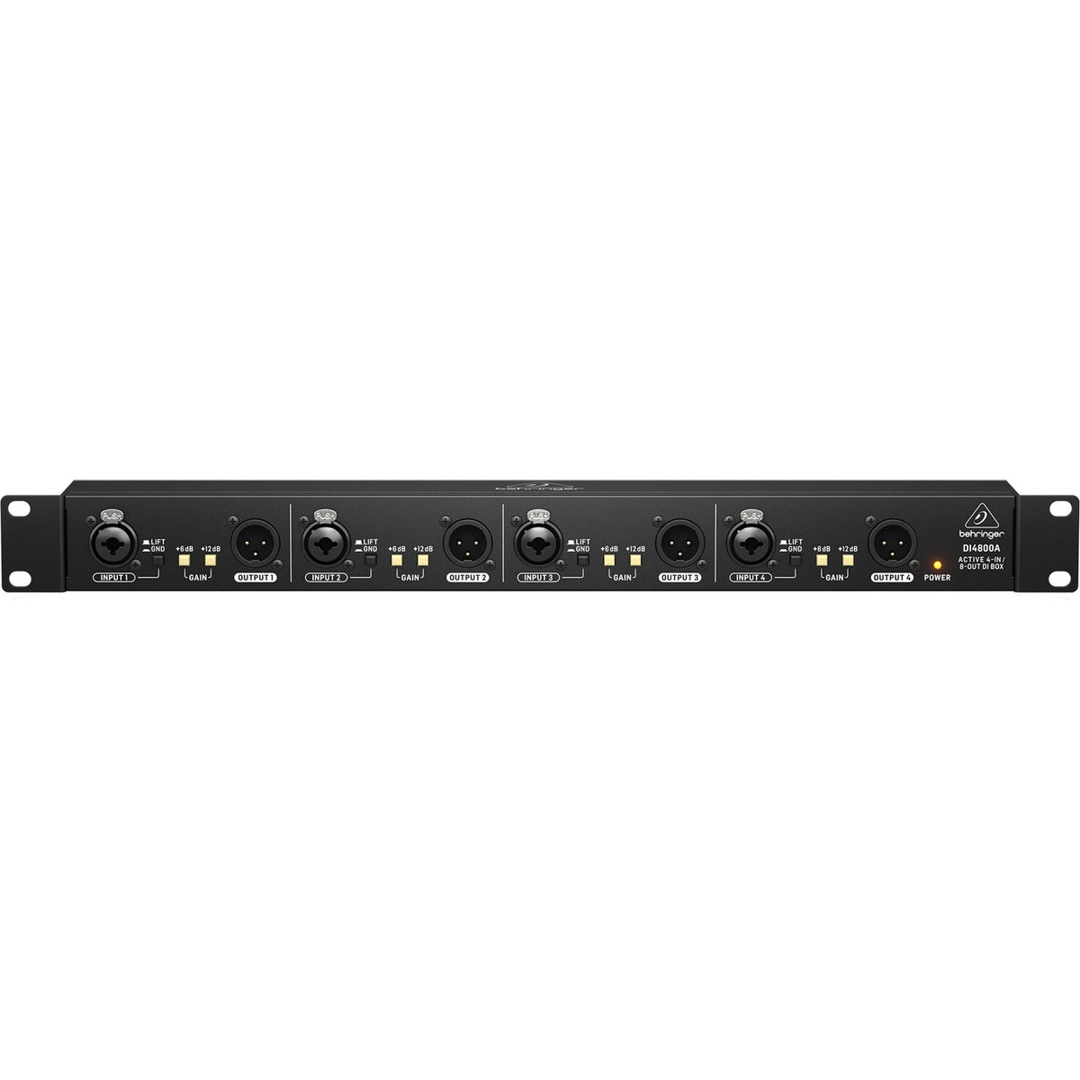 Behringer Ultra-DI DI4800A 4-Channel Active DI Box, Booster and Line Isolator