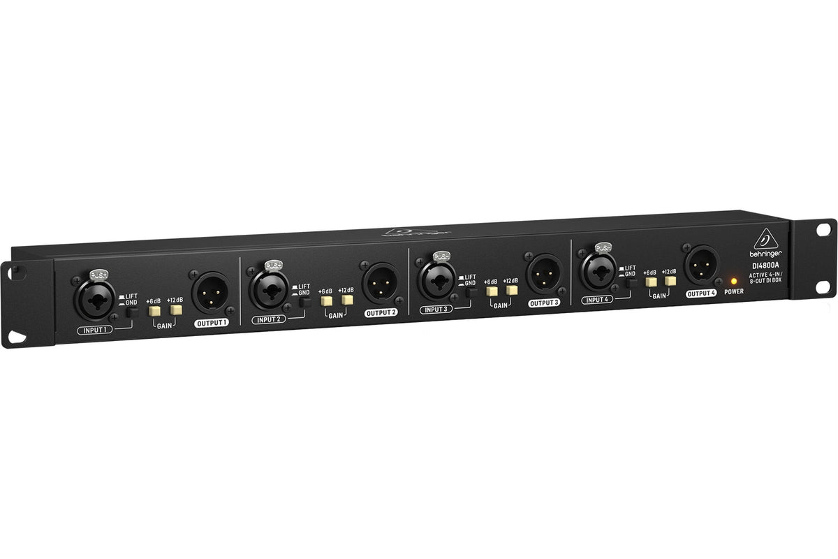 Behringer Ultra-DI DI4800A 4-Channel Active DI Box, Booster and Line Isolator