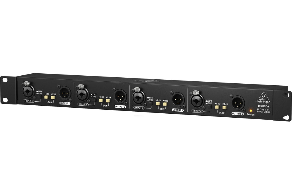 Behringer Ultra-DI DI4800A 4-Channel Active DI Box, Booster and Line Isolator