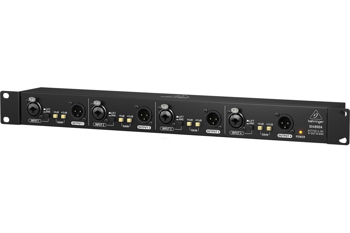 Behringer Ultra-DI DI4800A 4-Channel Active DI Box, Booster and Line Isolator