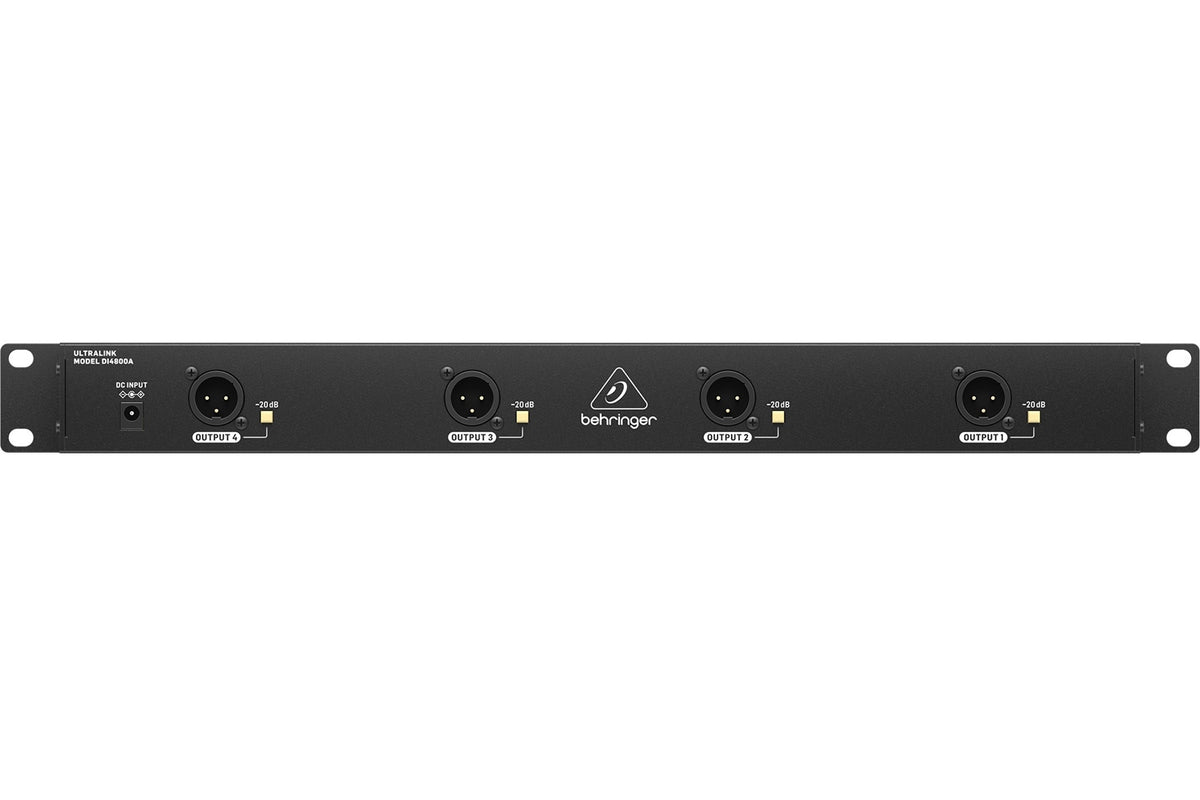 Behringer Ultra-DI DI4800A 4-Channel Active DI Box, Booster and Line Isolator