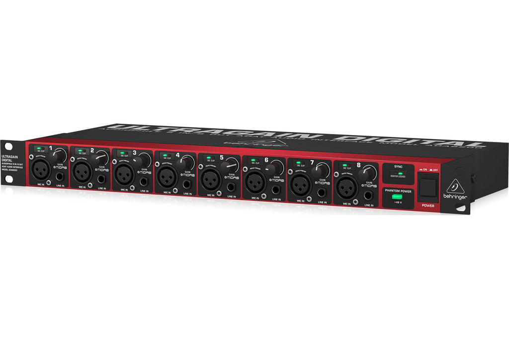 Behringer ULTRAGAIN ADA8200 8-in/8-out ADAT AD/DA Converter