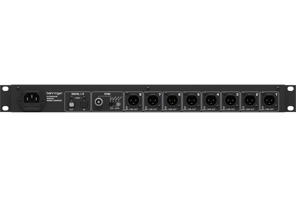 Behringer ULTRAGAIN ADA8200 8-in/8-out ADAT AD/DA Converter