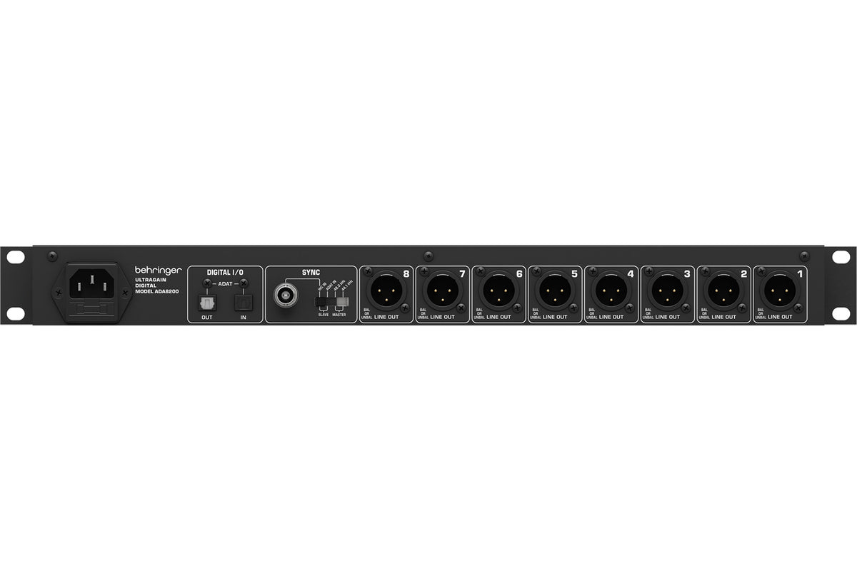 Behringer ULTRAGAIN ADA8200 8-in/8-out ADAT AD/DA Converter
