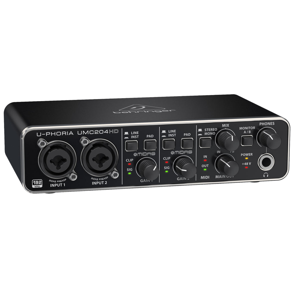 Behringer UMC204HD 2x4 USB Audio Interface
