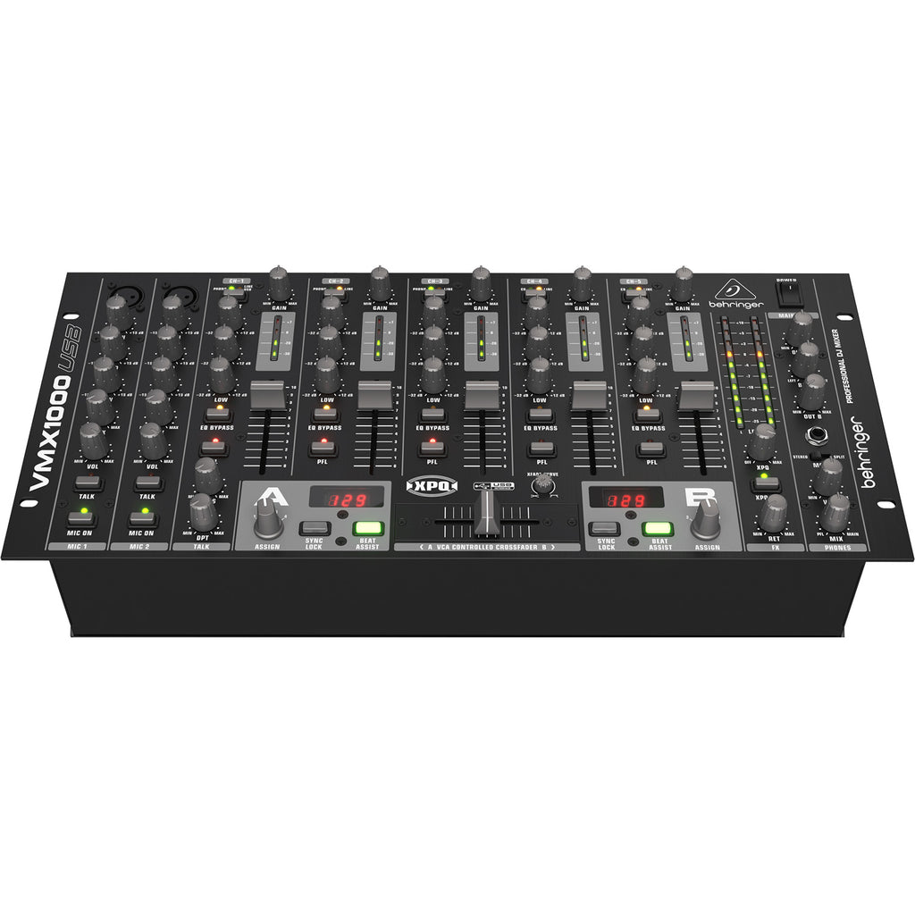 Behringer VMX1000USB Professional 7-Channel Rack-Mount DJ Mixer