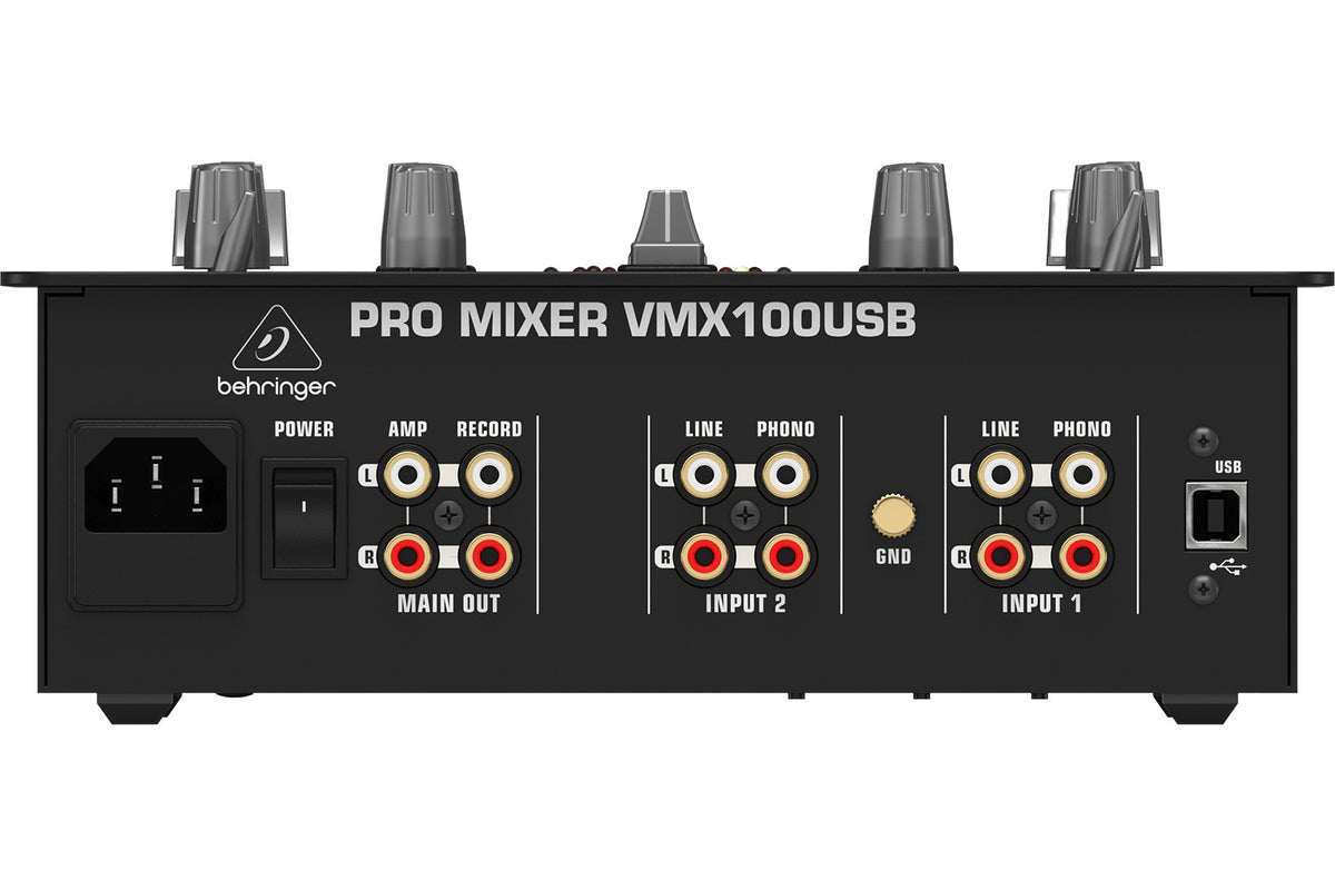 Behringer VMX100USB Professional 2-Channel DJ Mixer
