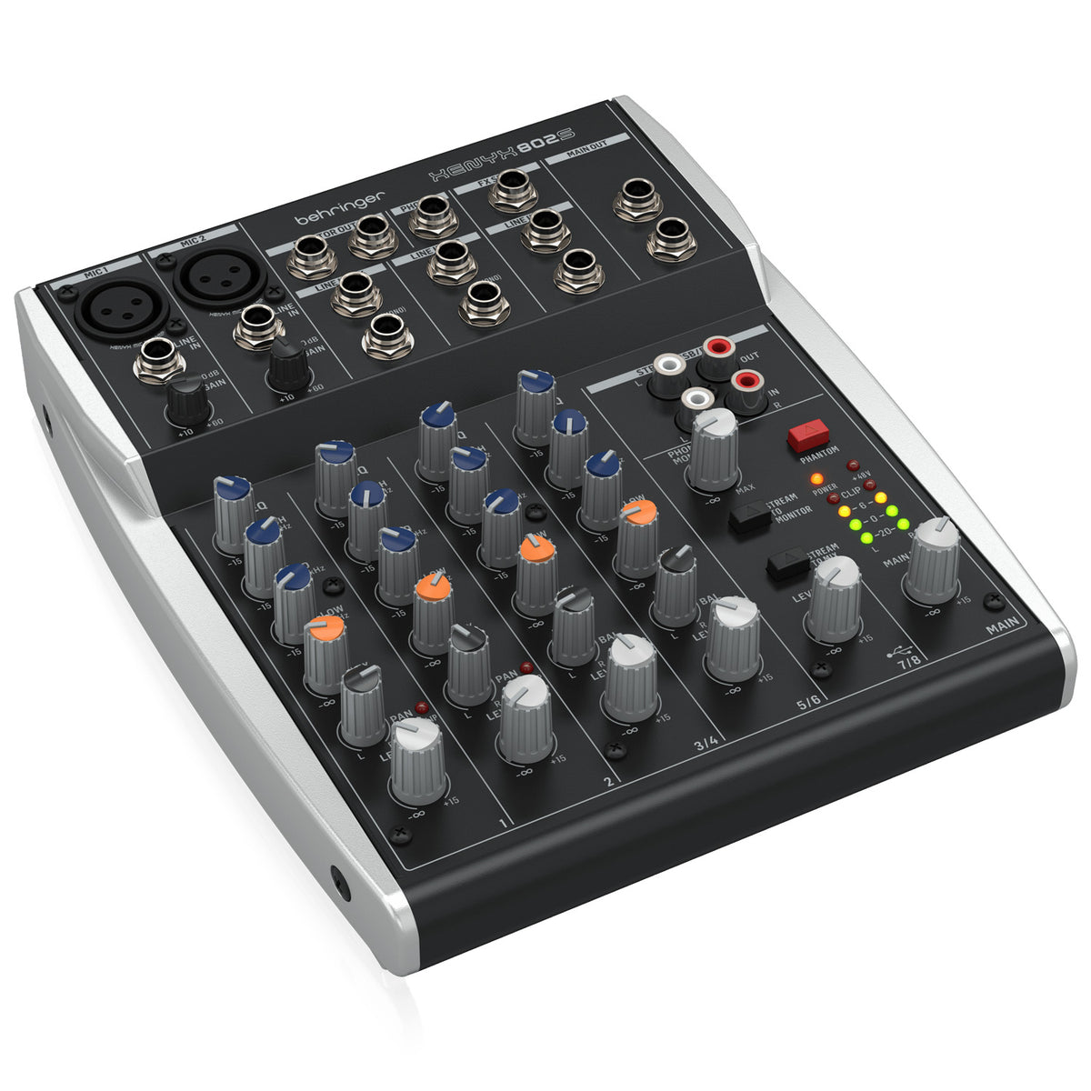 Behringer XENYX 802S 8-Channel Analog Streaming Mixer