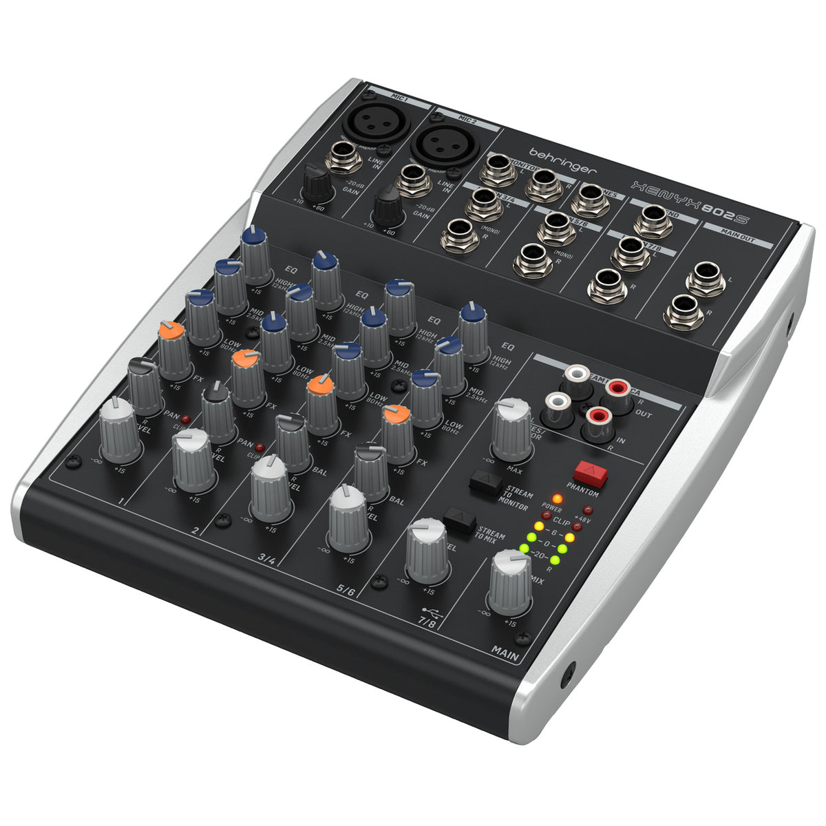Behringer XENYX 802S 8-Channel Analog Streaming Mixer