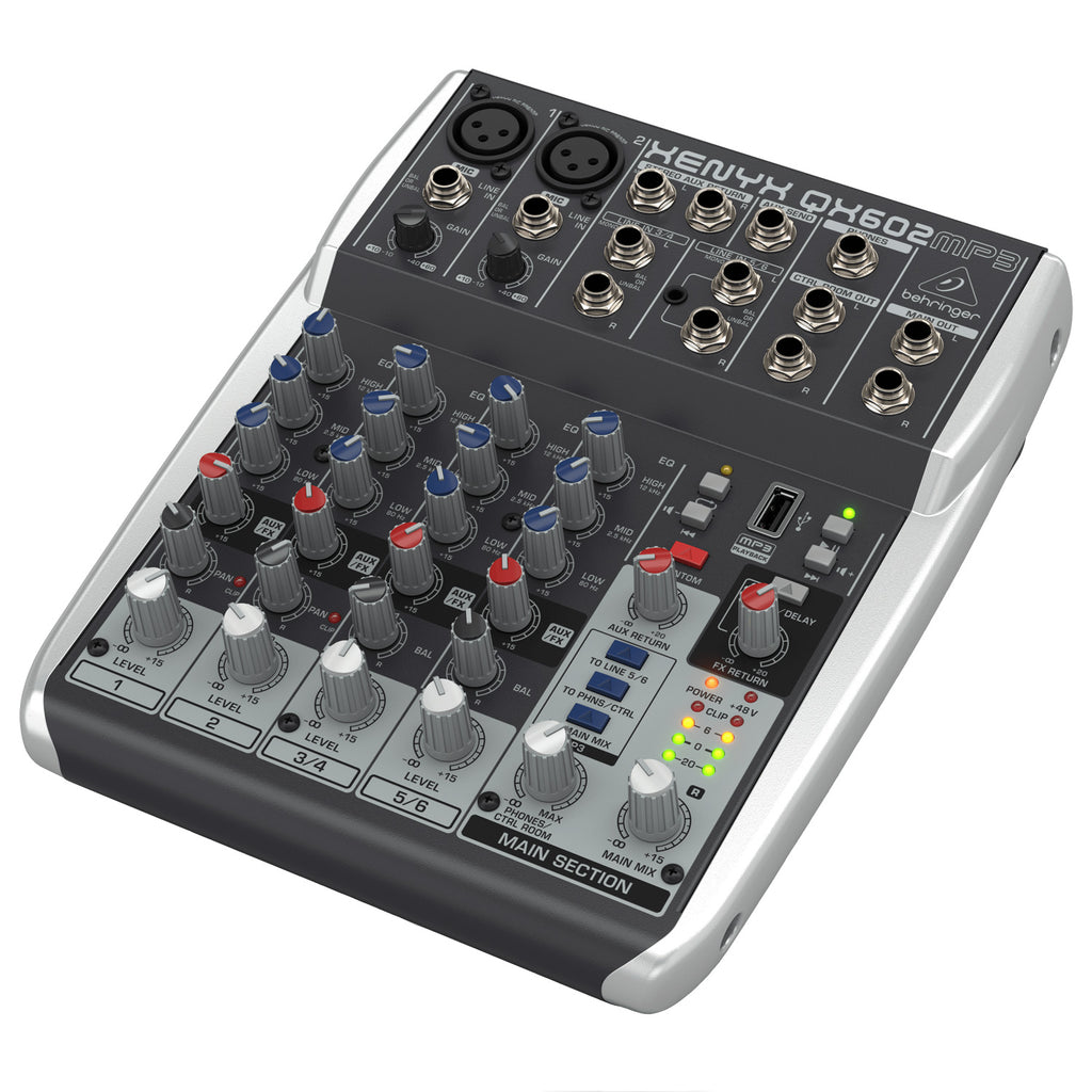 Behringer XENYX QX602MP3 6-Input Mixer
