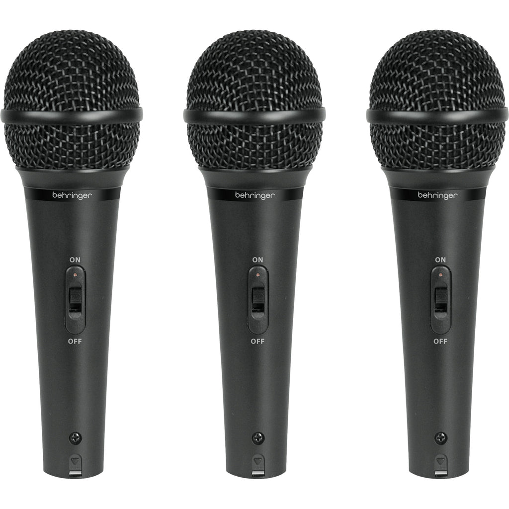 Behringer XM1800S Dynamic Microphone (3-Pack)
