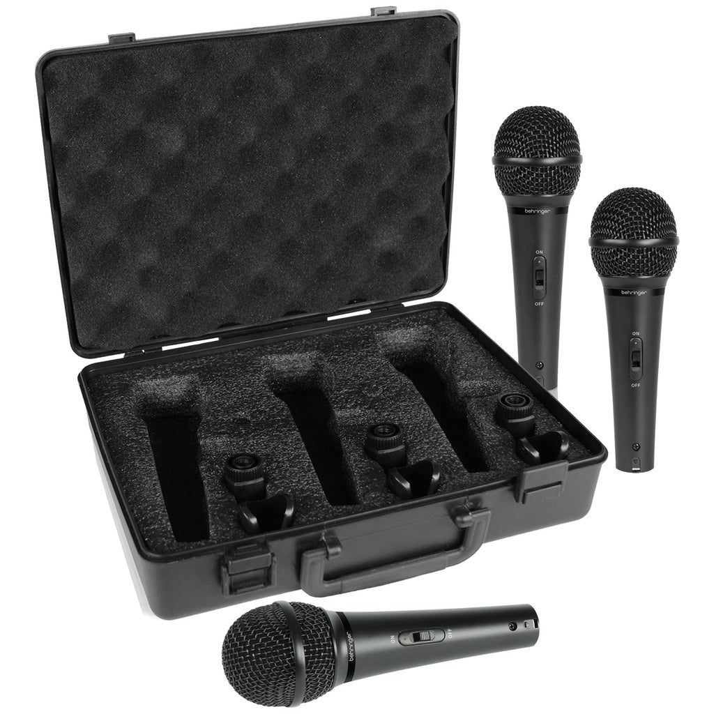 Behringer XM1800S Dynamic Microphone (3-Pack)