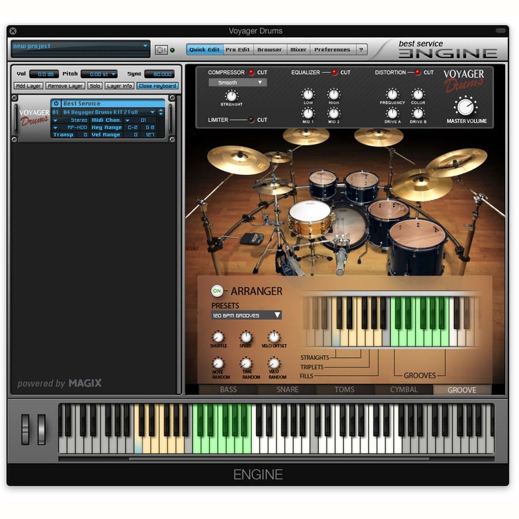 Best Service Voyager Drums