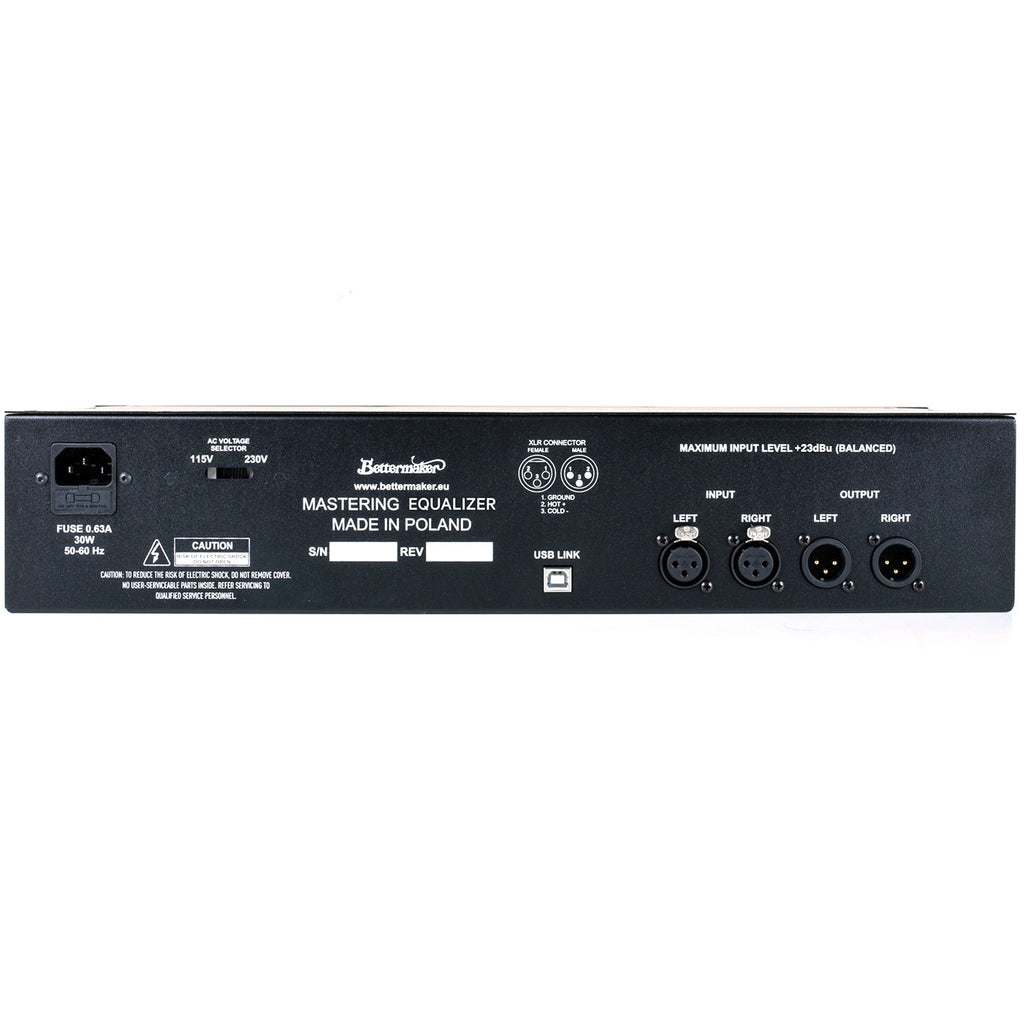 Bettermaker Mastering Equalizer with Plug-in Control