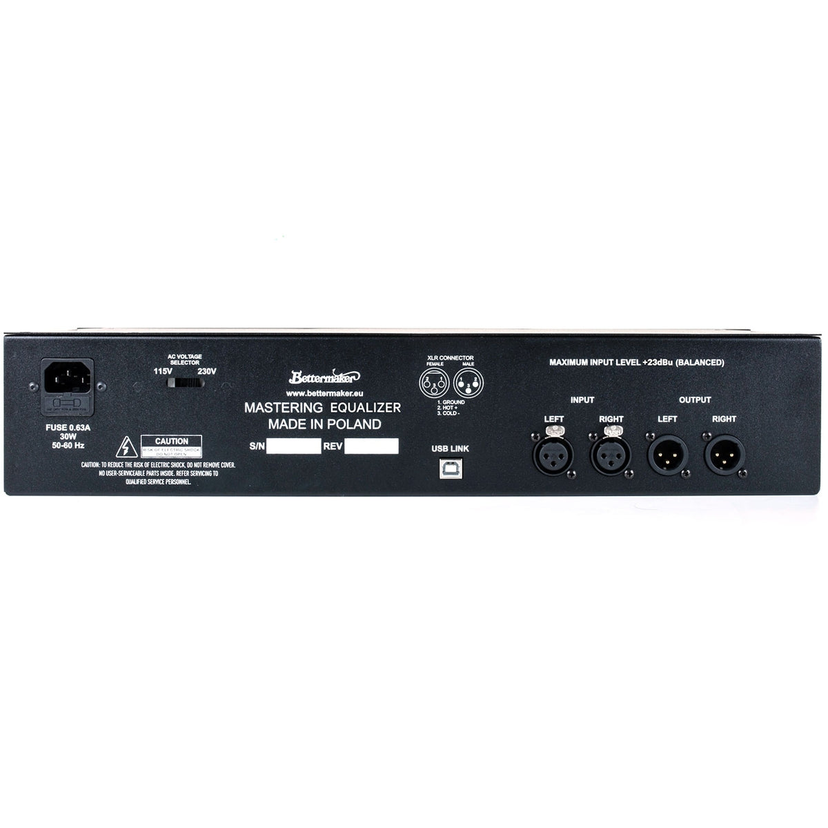 Bettermaker Mastering Equalizer with Plug-in Control
