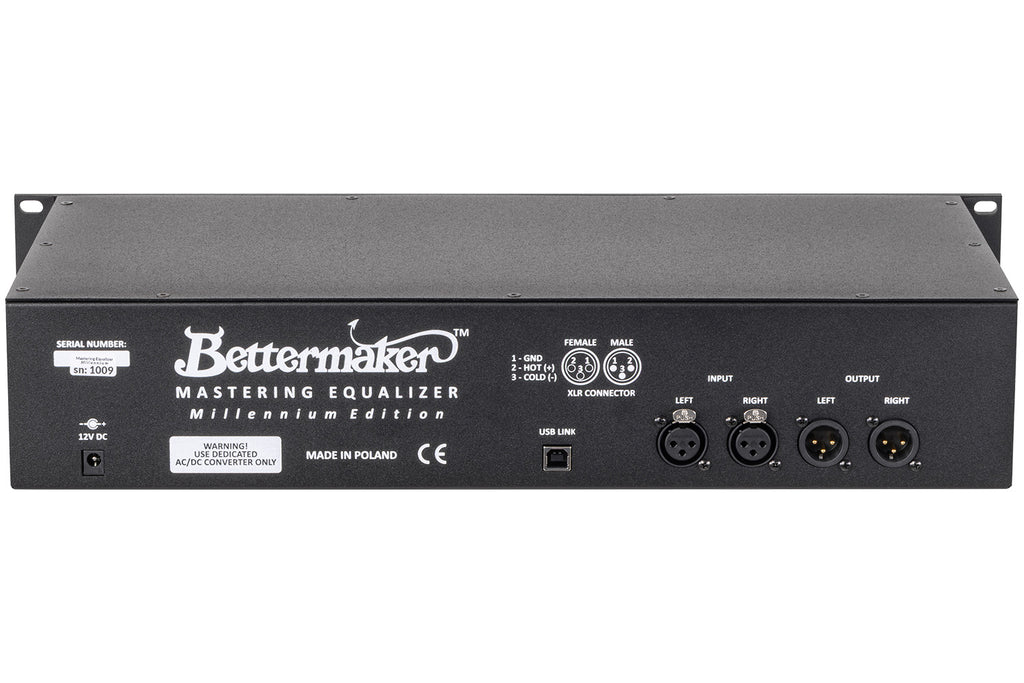 Bettermaker Mastering Equalizer with Plug-in Control - Millennium Edition