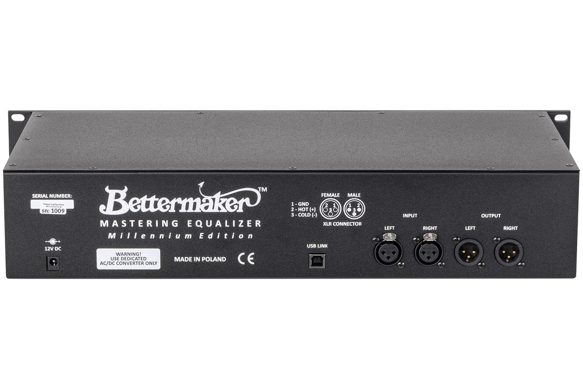 Bettermaker Mastering Equalizer with Plug-in Control - Millennium Edition