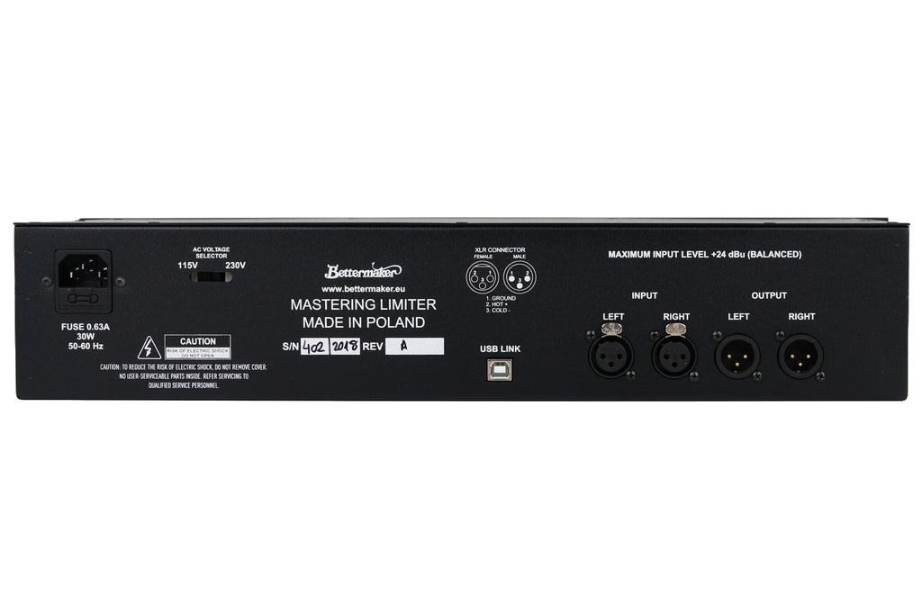 Bettermaker Mastering Limiter #402/2018 (Used)