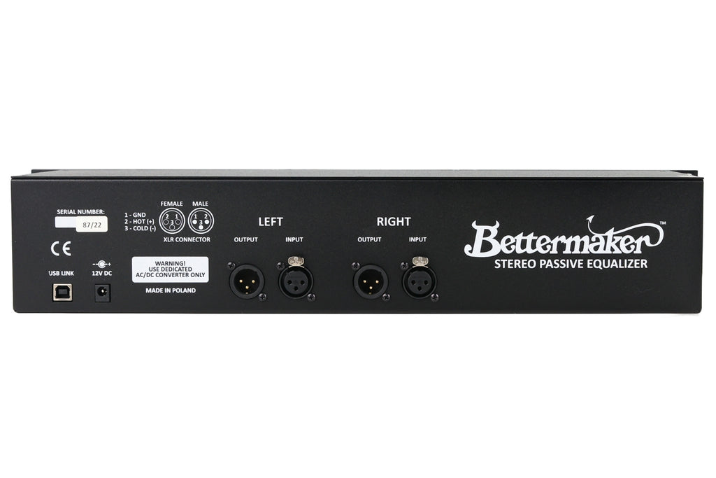 Bettermaker Stereo Passive Equalizer #87/2022 (Used)