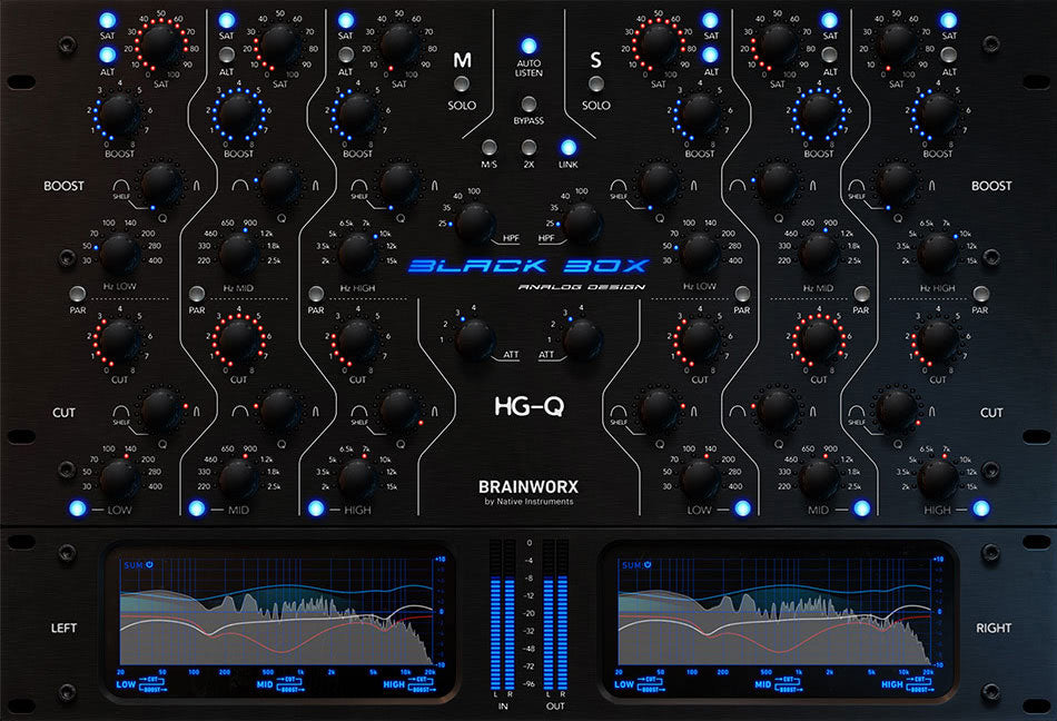 Black Box Analog Design HG-Q Tube EQ/Saturator with Digital Plug-in Control