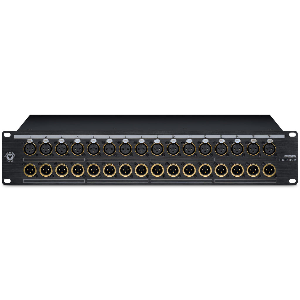 Black Lion Audio PBR XLR 32 DSub 32-Point Gold-Plated XLR/DB25 Patch Bay