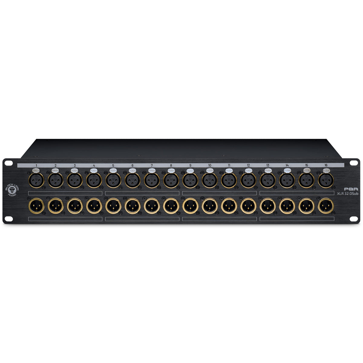 Black Lion Audio PBR XLR 32 DSub 32-Point Gold-Plated XLR/DB25 Patch Bay
