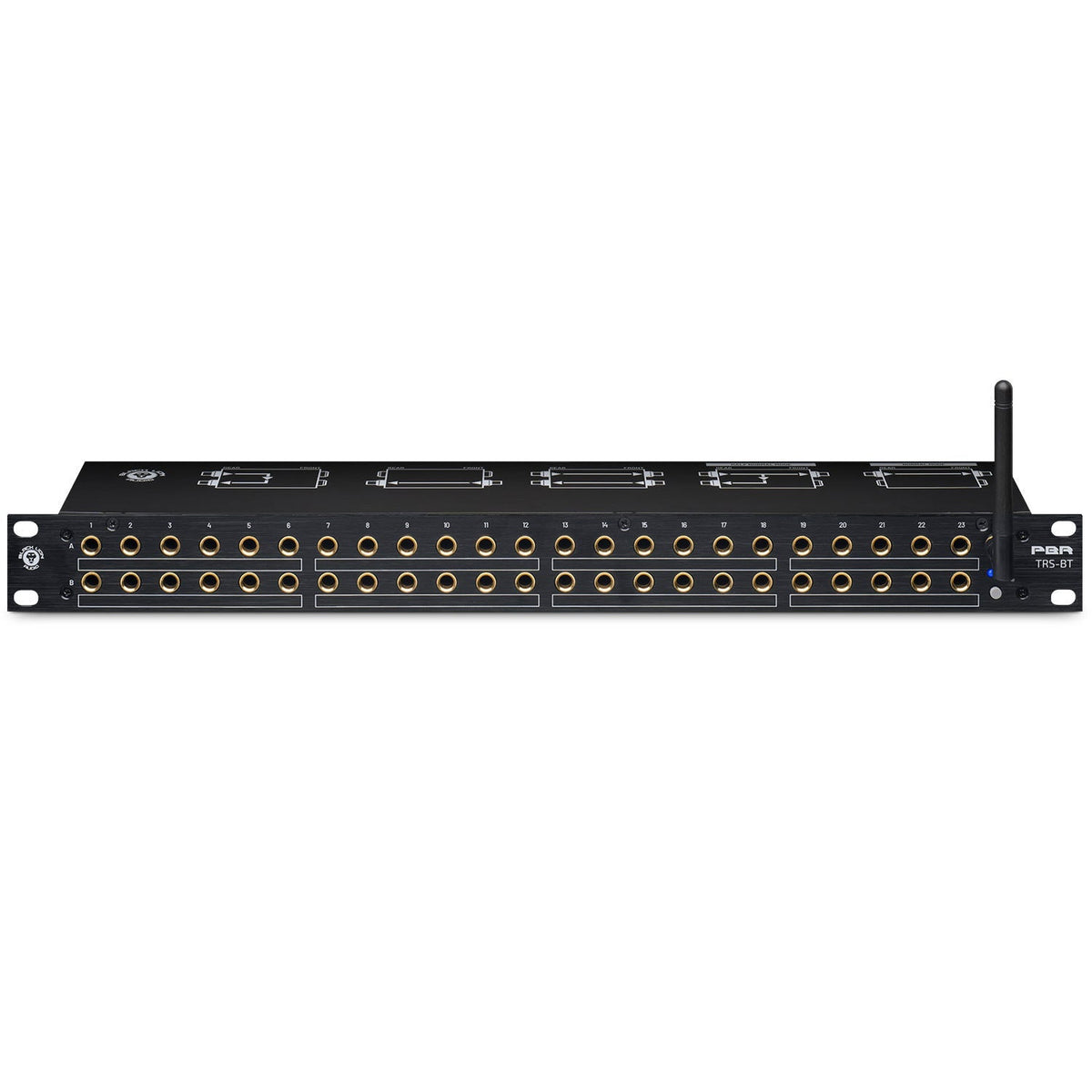 Black Lion Audio PBR TRS-BT 46-Point Gold-Plated TRS Patch Bay with Bluetooth (Demo Deal)
