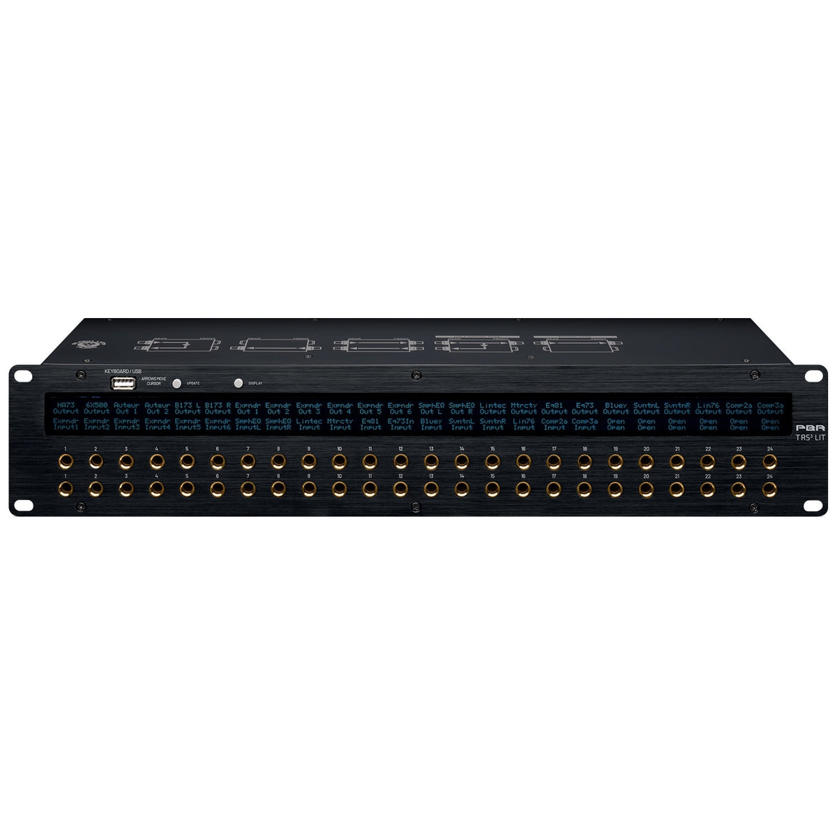 Black Lion Audio PBR TRS3-LIT 48-Point Gold-Plated Patch Bay