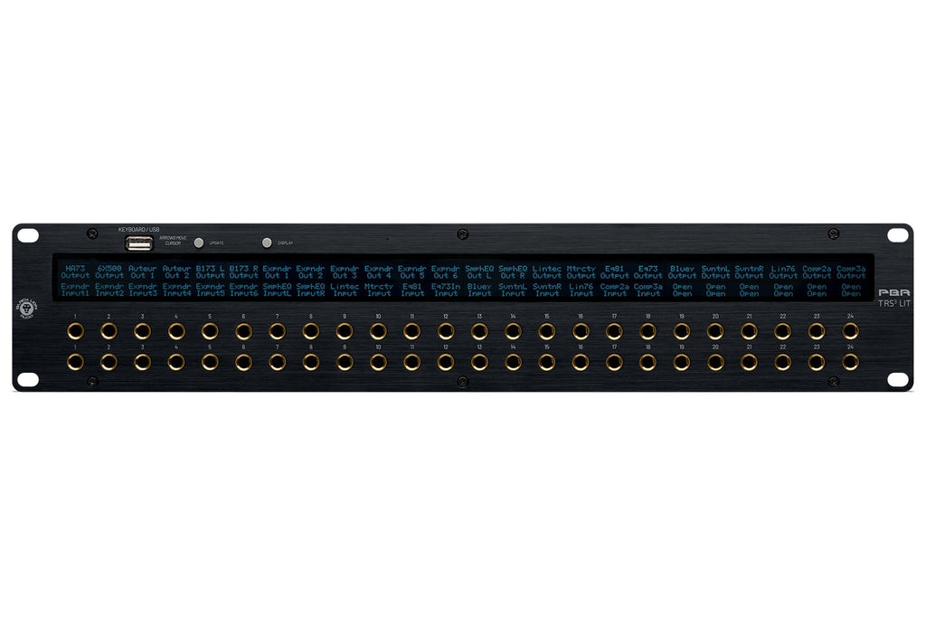 Black Lion Audio PBR TRS3-LIT 48-Point Gold-Plated Patch Bay