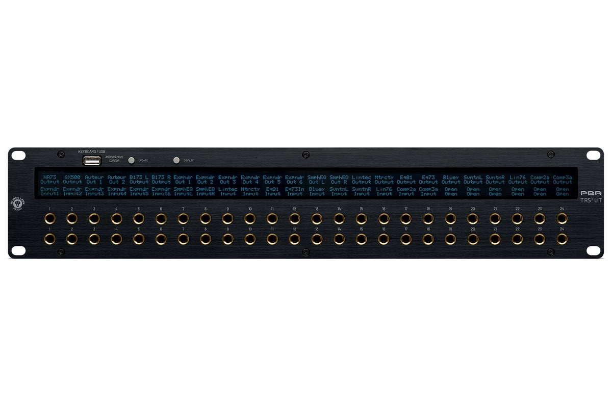 Black Lion Audio PBR TRS3-LIT 48-Point Gold-Plated Patch Bay