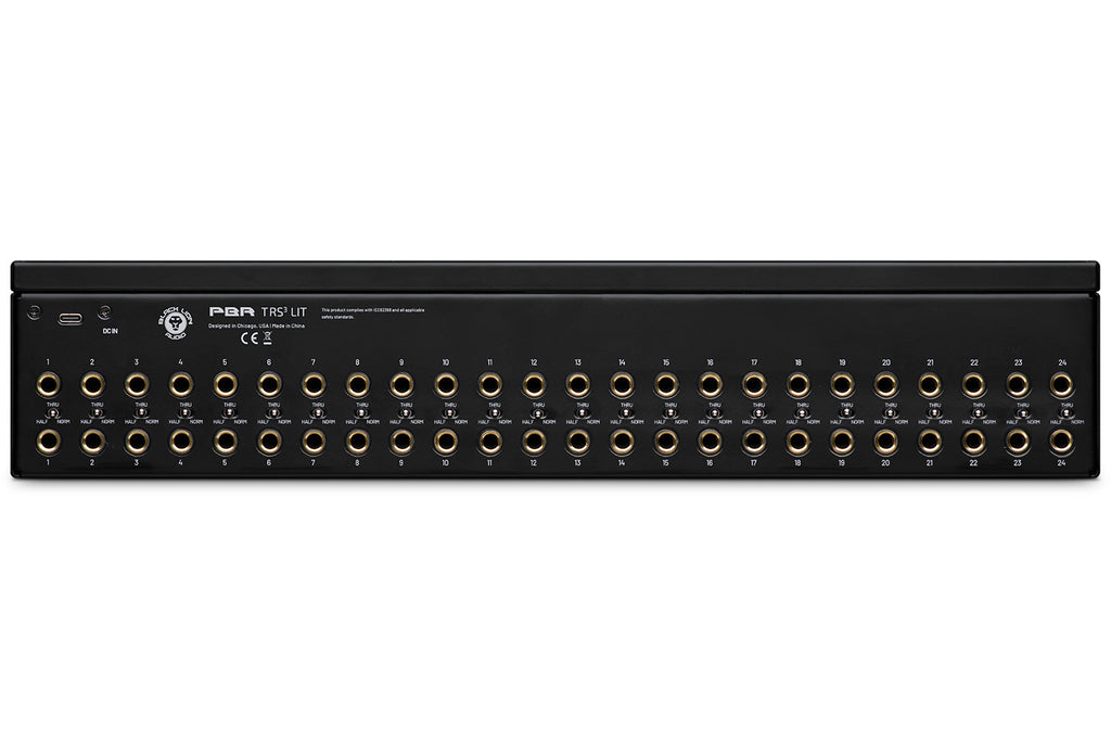 Black Lion Audio PBR TRS3-LIT 48-Point Gold-Plated Patch Bay