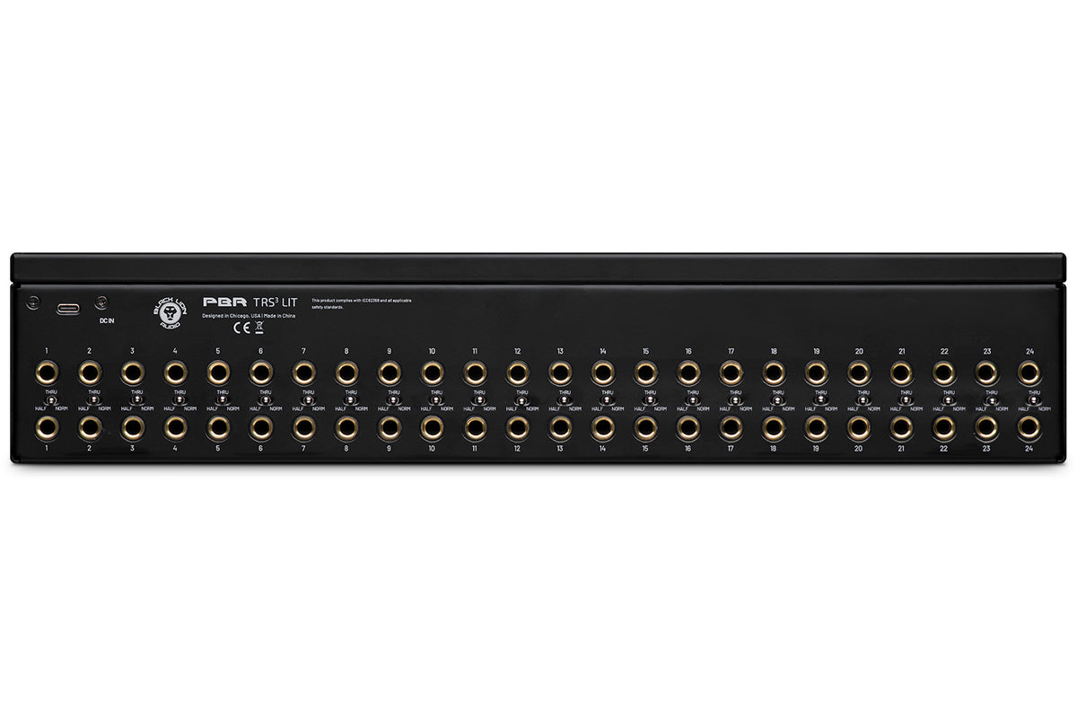 Black Lion Audio PBR TRS3-LIT 48-Point Gold-Plated Patch Bay