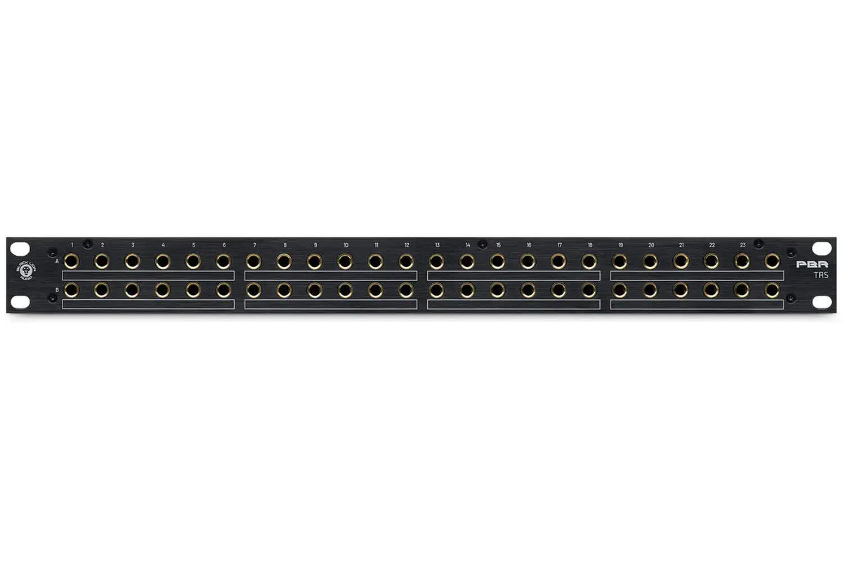 Black Lion Audio PBR-TRS 48-Point Gold Plated TRS Patch Bay