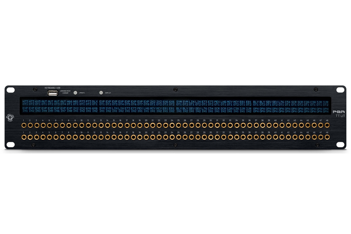 Black Lion Audio PBR TT LIT 96-Point Gold-Plated Patch Bay