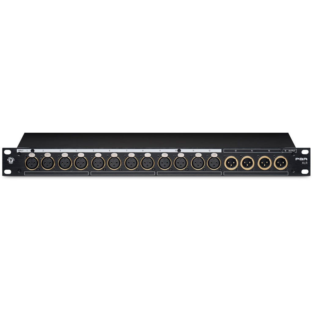 Black Lion Audio PBR-XLR 16-Point Gold Plated XLR Patch Bay (Demo Deal)