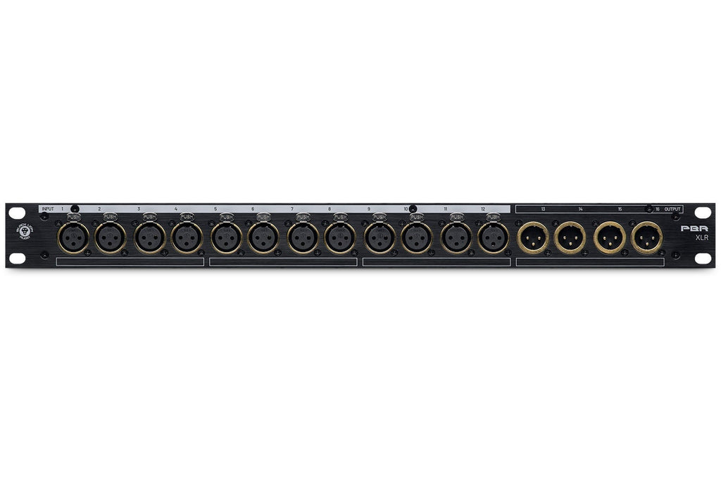 Black Lion Audio PBR-XLR 16-Point Gold Plated XLR Patch Bay (Demo Deal)