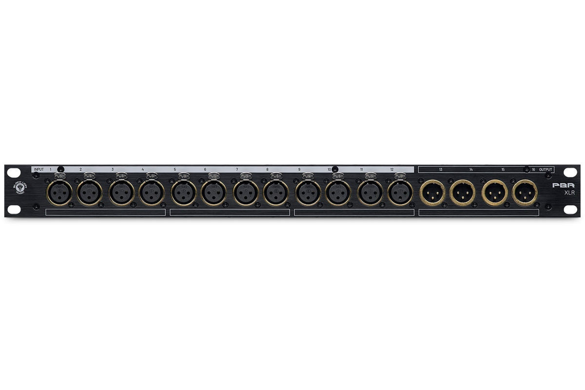 Black Lion Audio PBR-XLR 16-Point Gold Plated XLR Patch Bay (Demo Deal)