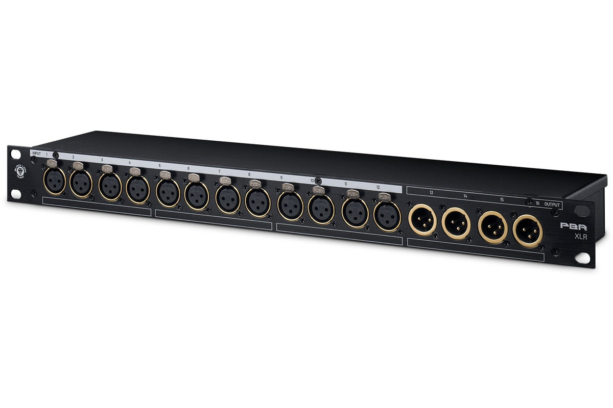 Black Lion Audio PBR-XLR 16-Point Gold Plated XLR Patch Bay (Demo Deal)