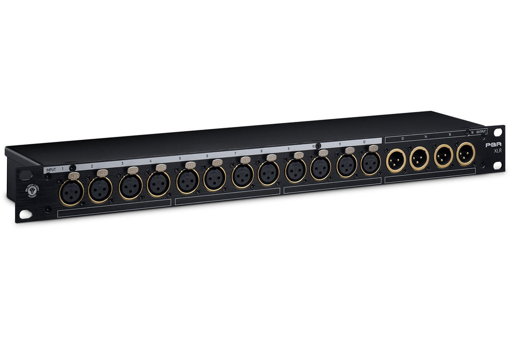 Black Lion Audio PBR-XLR 16-Point Gold Plated XLR Patch Bay (Demo Deal)