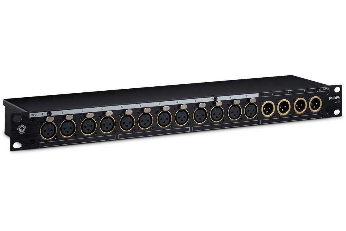 Black Lion Audio PBR-XLR 16-Point Gold Plated XLR Patch Bay (Demo Deal)