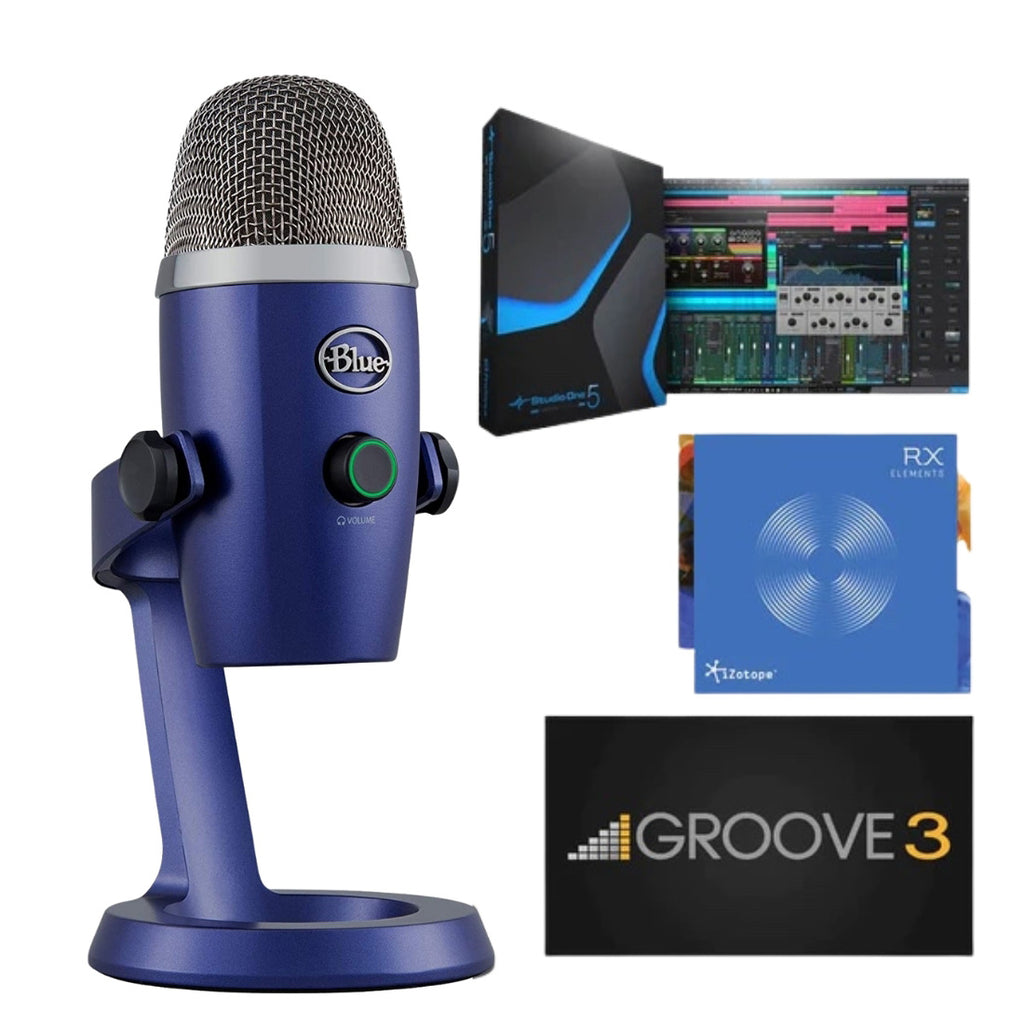 Blue Microphones Yeti Nano USB Condenser Mic Plus Pack - Blue