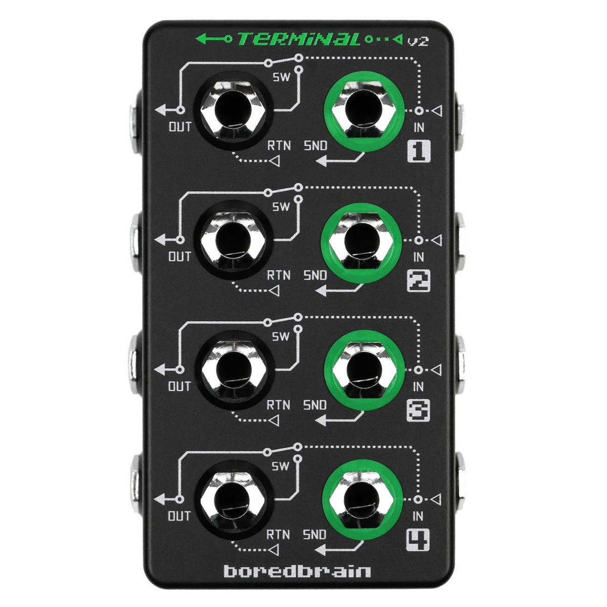 Boredbrain Music Terminal v2 Pedal Signal Router