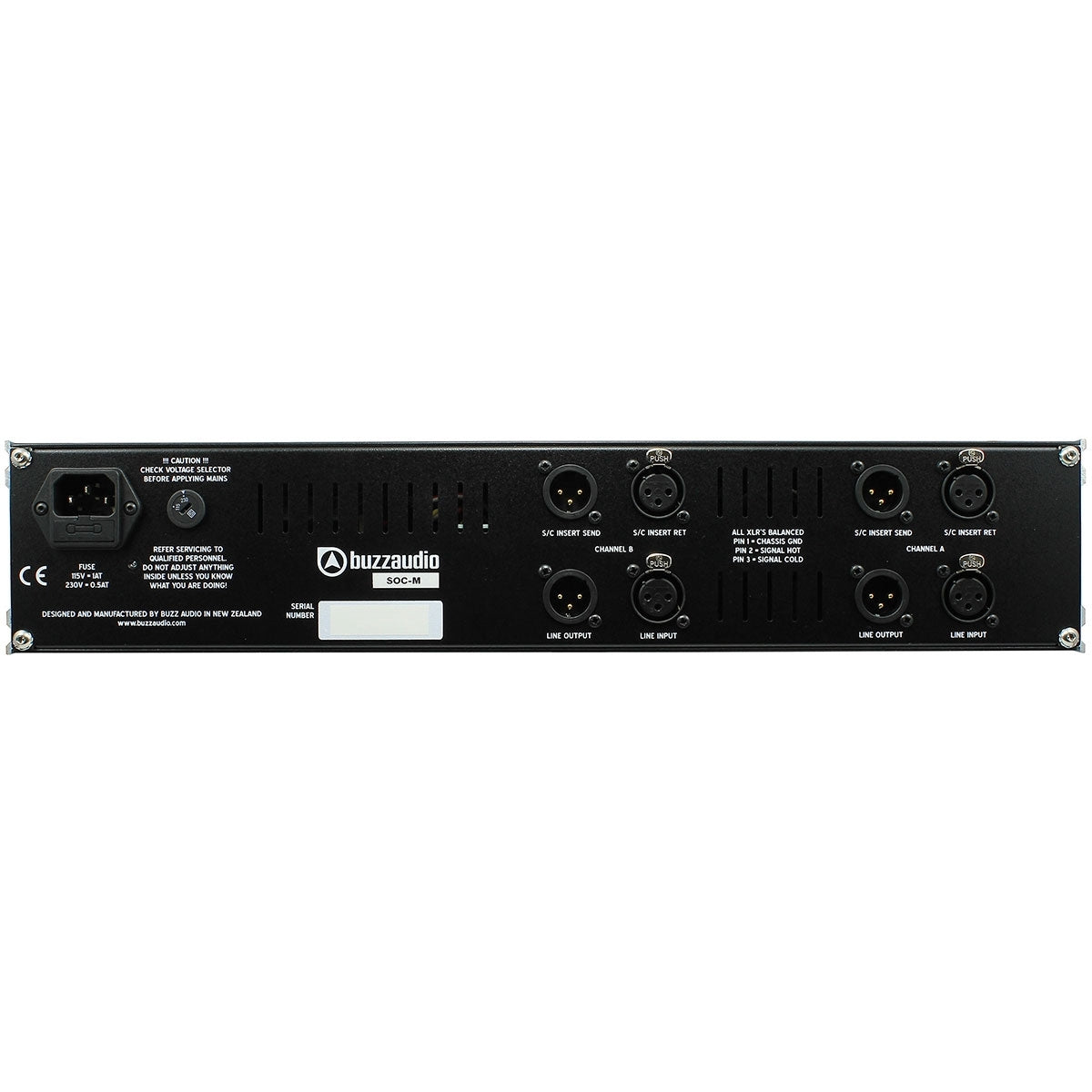 Buzz Audio SOC-M Mastering Compressor - Black