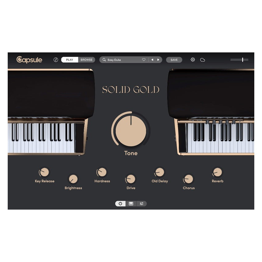 Capsule Audio Solid Gold Virtual Keyboard Instrument - Electronic Delivery