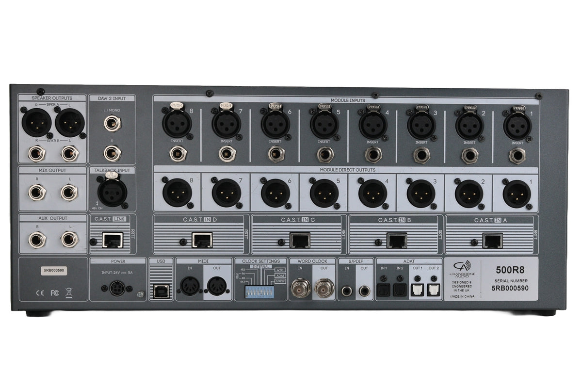 Cranborne Audio 500R8 8-Slot 500 Series Rack/Interface #5RB000590 (Used)
